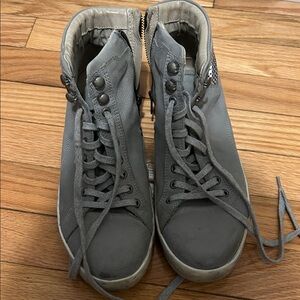 Women's Gray High-Top Sneakers